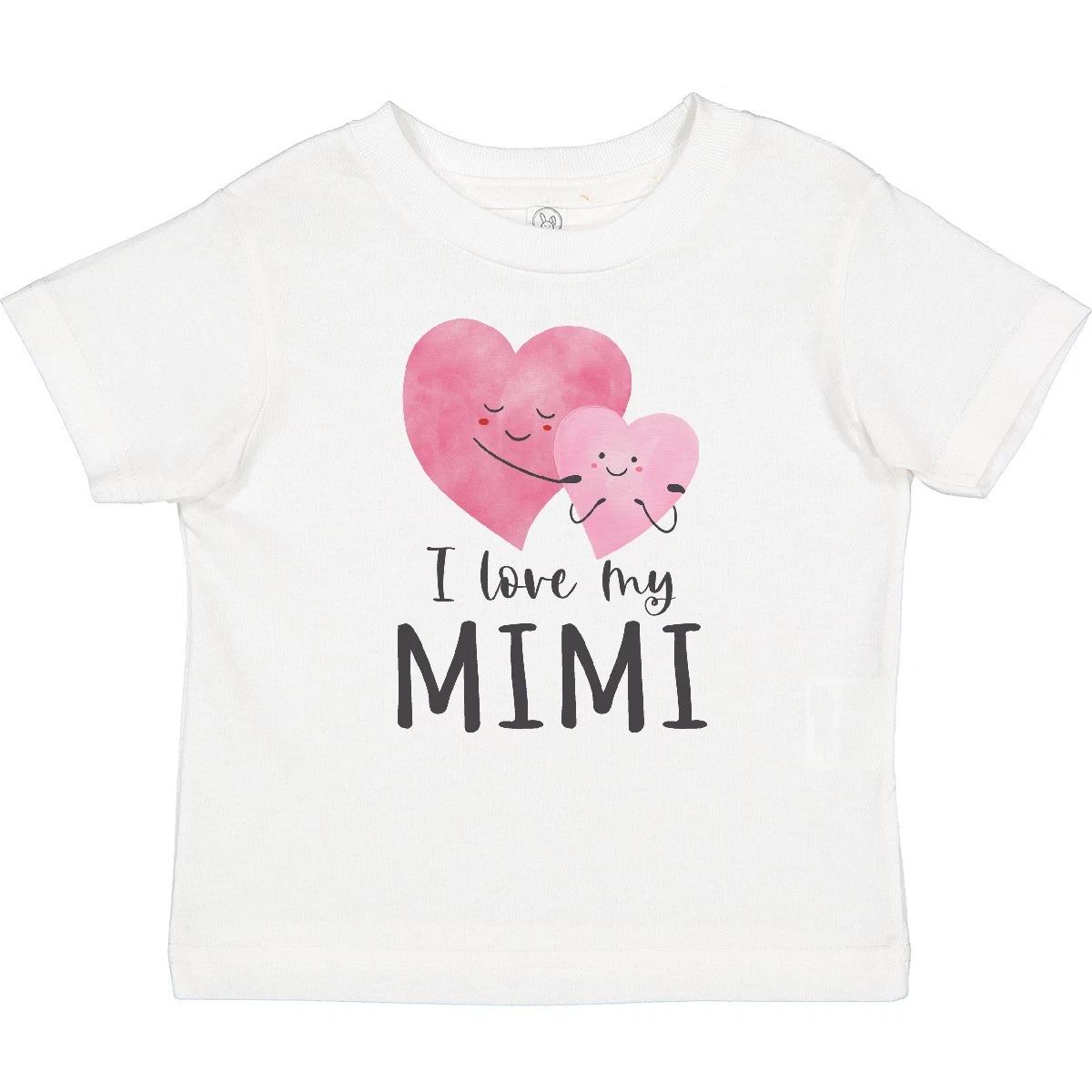 Inktastic I Love My Mimi Baby T-Shirt Mimis New Grandma Grandmother Big Heart 100