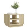 VidaXL Coffee Table Sonoma Oak 55 X 55 X 43 Cm Chipboard