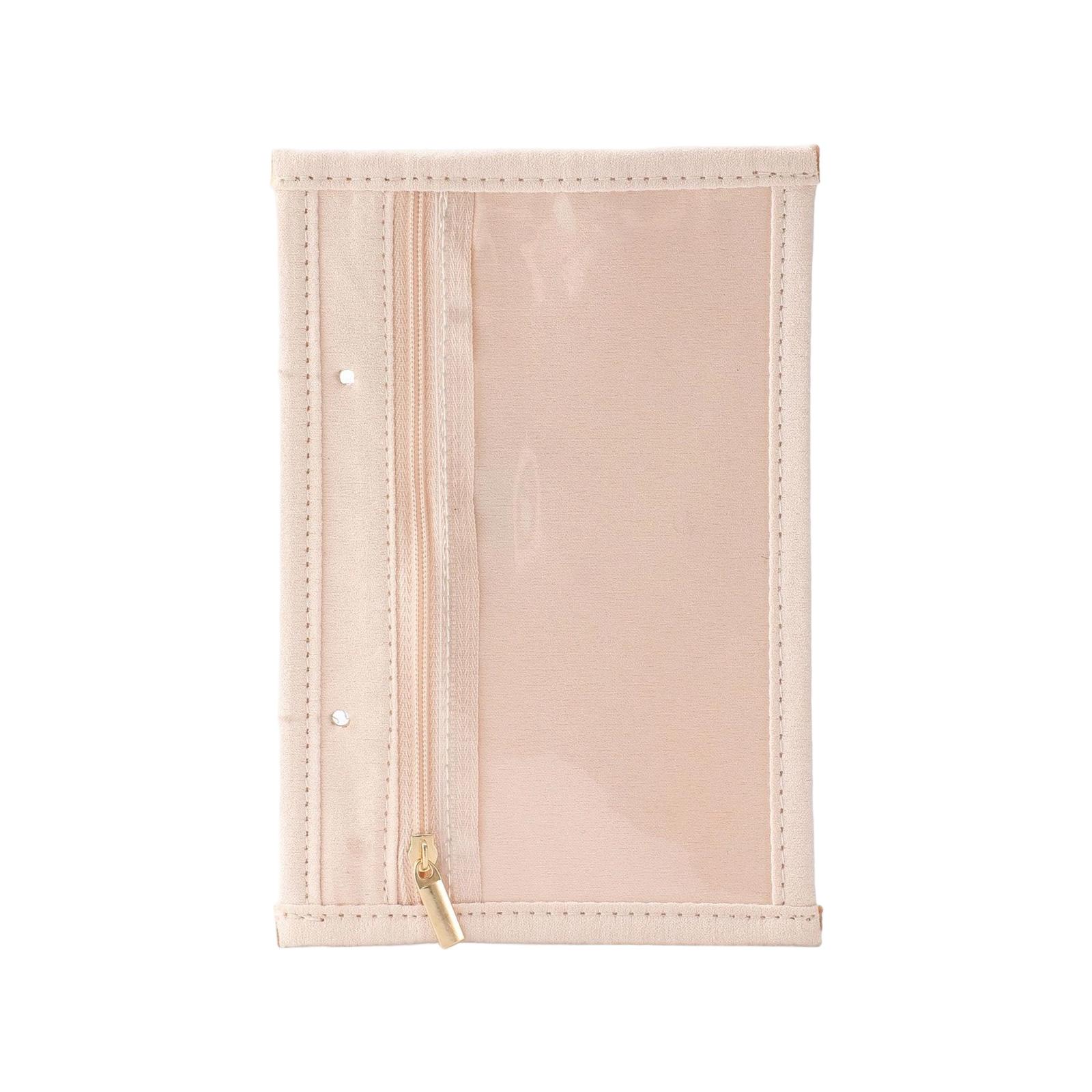 

Compact Travel Jewelry Case Featuring Multi Section Storage Pouches Anti Tarnish Design Pouches For Precious Gems 1