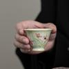 Hand-painted Gesang Flower Ceramic Teacup