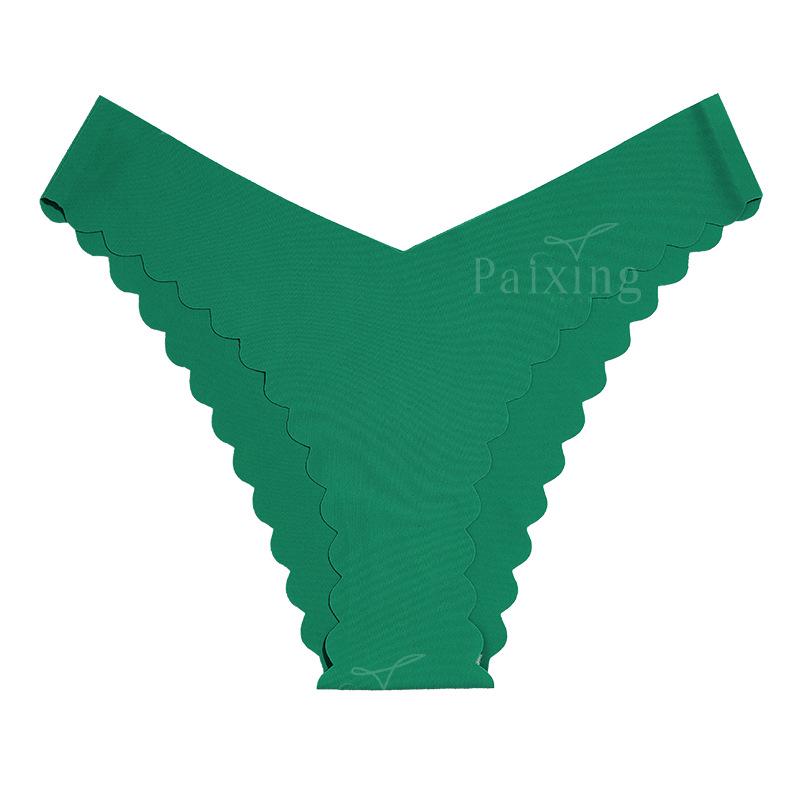 Air Mask Lightweight Ice Silk Seamless High-Elasticity Christmas Print Girls' Cool Triangle Panties