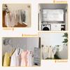 New Retractable Clothesline Double Line Retractable Wall Mounted Washing Clothes Hanger Laundry Balcony Invisible Drying Lines