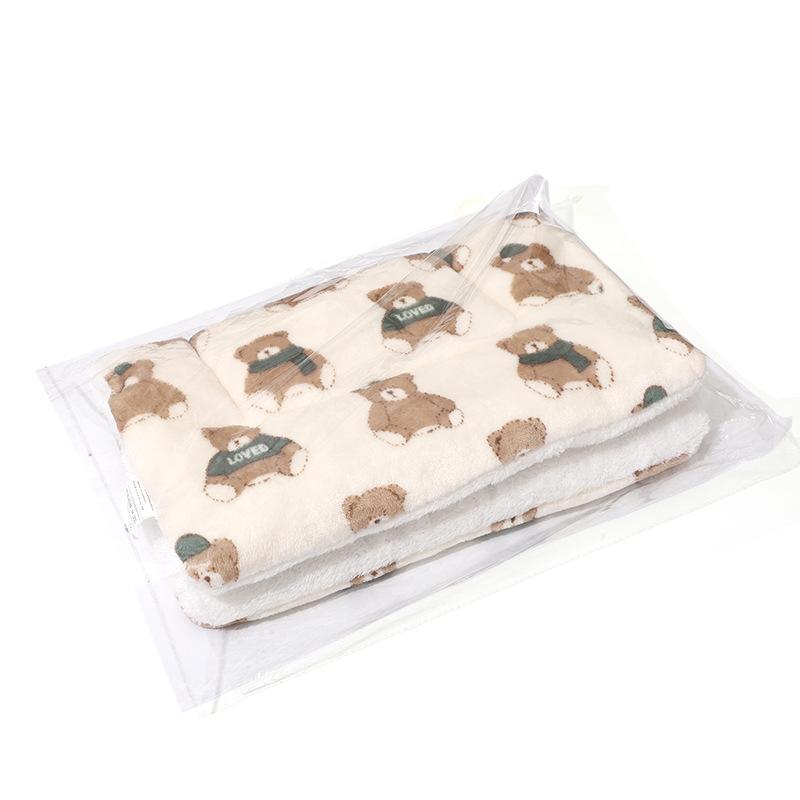 Pet Cushions Thickened Autumn and Winter Warm Cat Dog Cushion Non-slip Blanket Seat Cushion