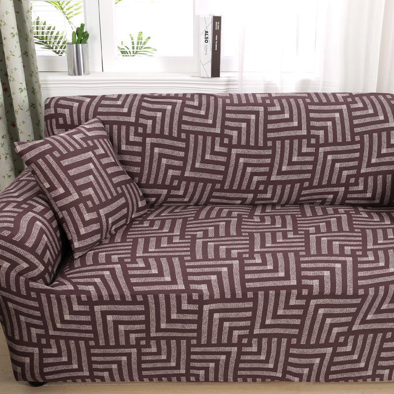 Bankhoes All-Inclusive Antislip Stretch Bankhoes Echt Leer Vintage Bankhoes Volledig Bedekkend Stof Ambacht Combinatie Bankkussen
