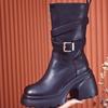 Women's Boots, Single Boots, High Heels, Thick Heels, Anti-slip Women's Shoes