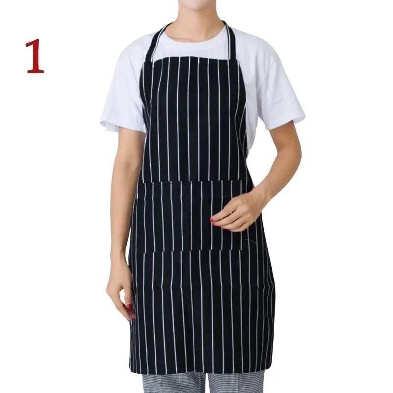 Apron Dress 2 Pockets Waiter Aprons Bibs Womens Mens Cooking Chef Restaurant Kitchen Accessories Household Items LS