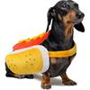Dog Halloween Costumes Funny Pet Dogs Hot Dog Costume for X-Small Small Medium Dogs Cats Pets (Medium)