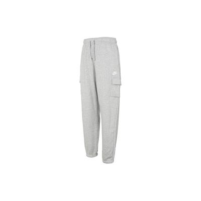 Solid Color Logo Elastic Waist Loose Cuff Knit Sweatpants Women Bottoms Grey DQ5197-063