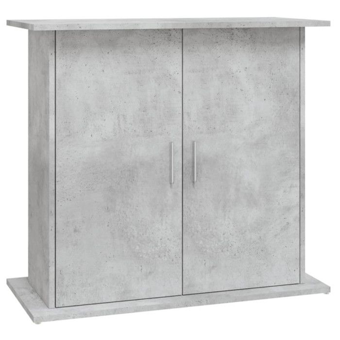 VidaXL Support pour aquarium gris béton 81x36x73 cm bois d'ingénierie 833603