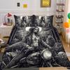 Beauty Skull Printed Comforter Cover Set Twin Size Polyester Bedspreads Man Fashion Design Duvet Cover Set