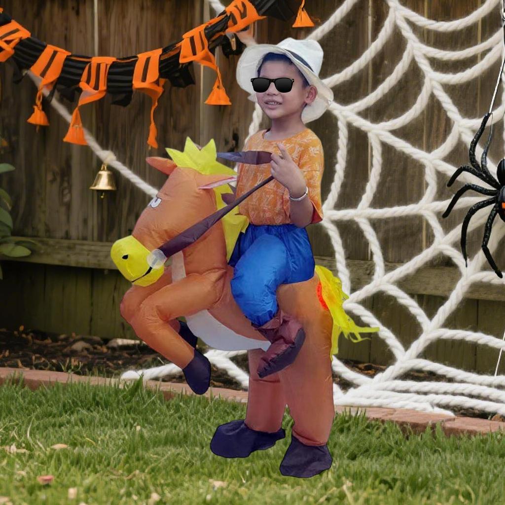 Nadmuchiwany Kostium Ubranie Jazda na Koniu do Cosplayu Halloween
