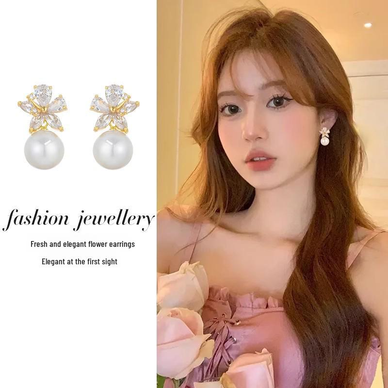 2025 High-End Silver Flower Earrings - Spring & Summer Collection for Women