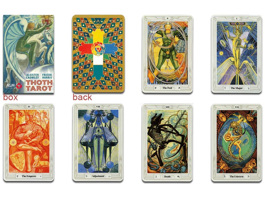 Nichiyu Thoth Tarot Fortune Telling Tarot Standard Size Blue Box Aleister Crowley Thoth Tarot the Greatest Magician of the 20th Includes Japanese