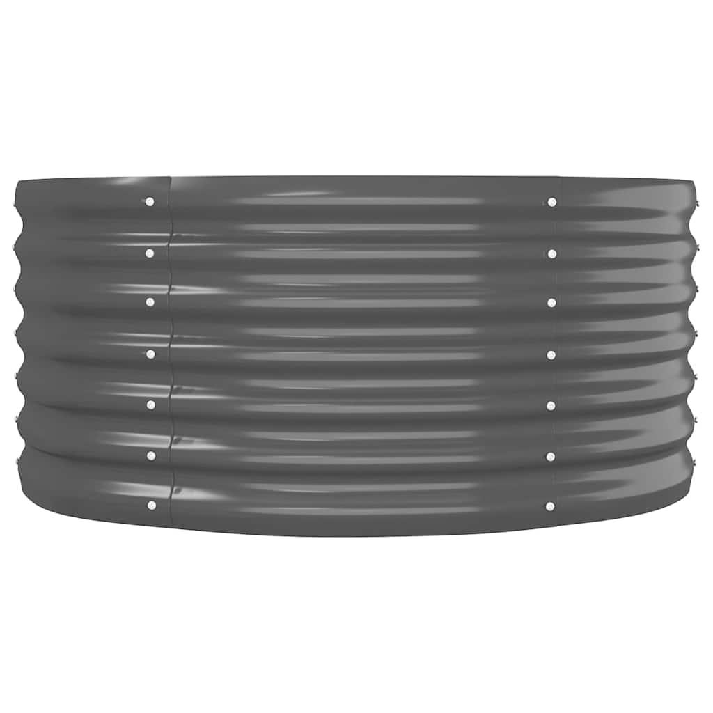 Raised Garden Bed Galvanized Steel 152 X 80 X 36 Cm Anthracite Grey