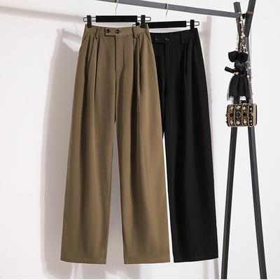 DIMANAF 2023 Plus Size Lange Broek Dames Elastisch Losse Vintage Effen Katoen Losse Volledige Lengte Hoge Taille Casual Vrouwelijke Basic Grote Broek Broek