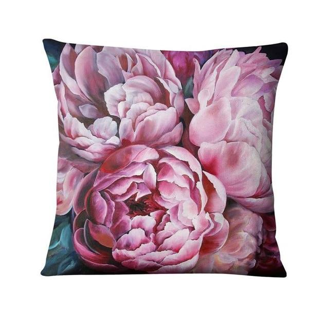 

Наволочка с цветочным принтом, подушка с цветочным растительным принтом, декоративная наволочка, домашний декор, наволочка для дивана 40x40cm
