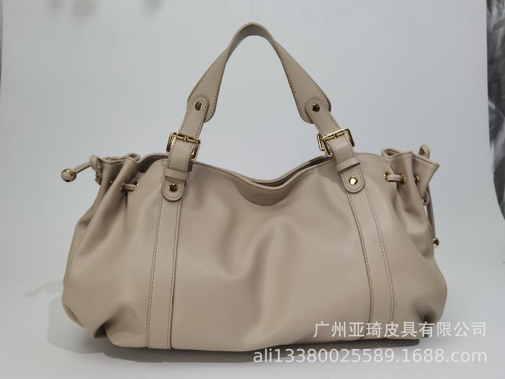 Damenhandtasche einfarbig einfache Handtasche für die Arbeit Pendlertasche Schulter Crossbody Tote weich