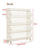 Multi-Layer Snack Display Rack with Wheels for Supermarket or Convenience Store
