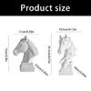 Horse Head Statue Decors Animal Sculptures Horse Figurines Ornament for Home Office Table Decors Collectibles Gift