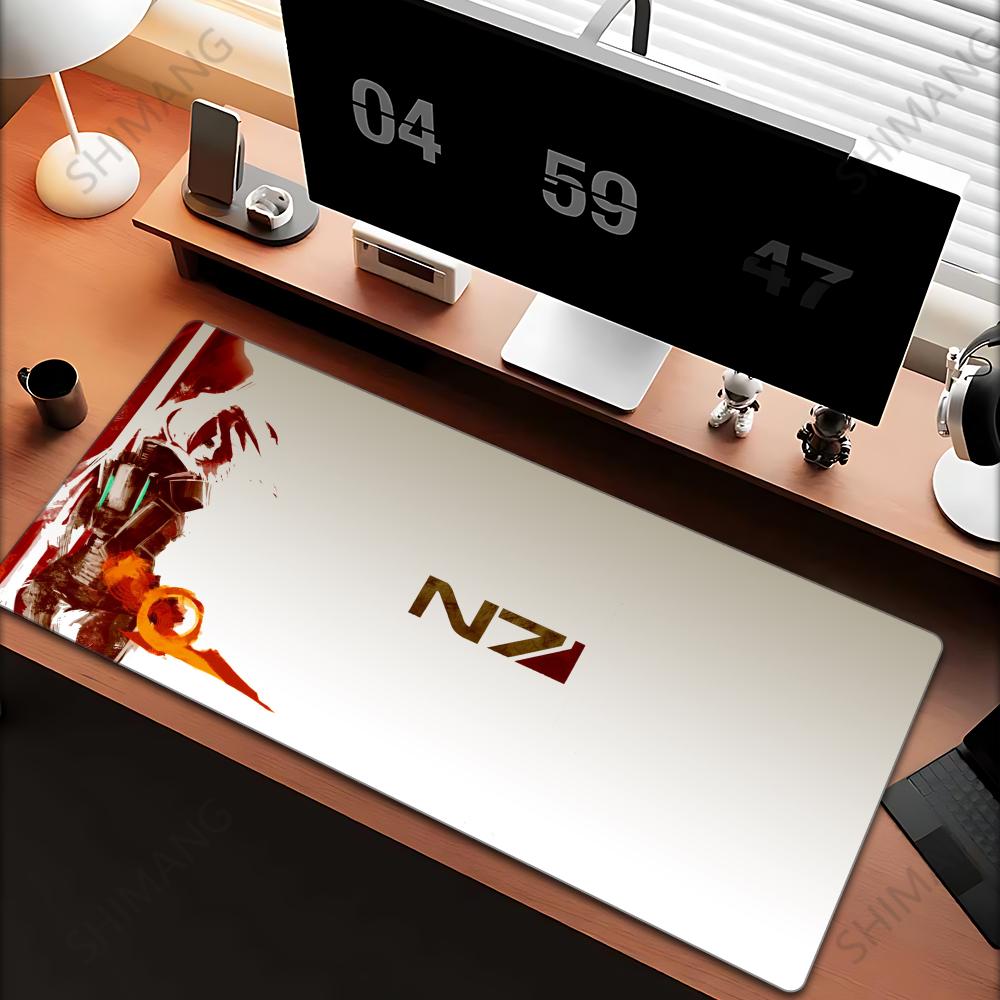 Mass Effect N Podkładka pod mysz Duże Akcesoria do gier Mata na mysz Mata na klawiaturę Podkładka na biurko dla gracza PC Podkładka pod mysz komputerową XXL Podkładka pod mysz do laptopa