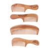 Handmade Mahogany Comb Anti Static Wooden Hair Brush Fine Tooth for Family and Travel