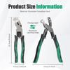 9in1 Wire Stripper Plier Multi-function Cutting Plier Ergonomic Grip Cable Wire Crimper Tools for Car Repair Lineman Electrician