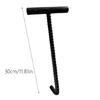 Multipurpose 10mm Utility Hook for Manhole Cover Lifting, Manhole Hook for Roadside Repairs Tool Heavy Duty Handle