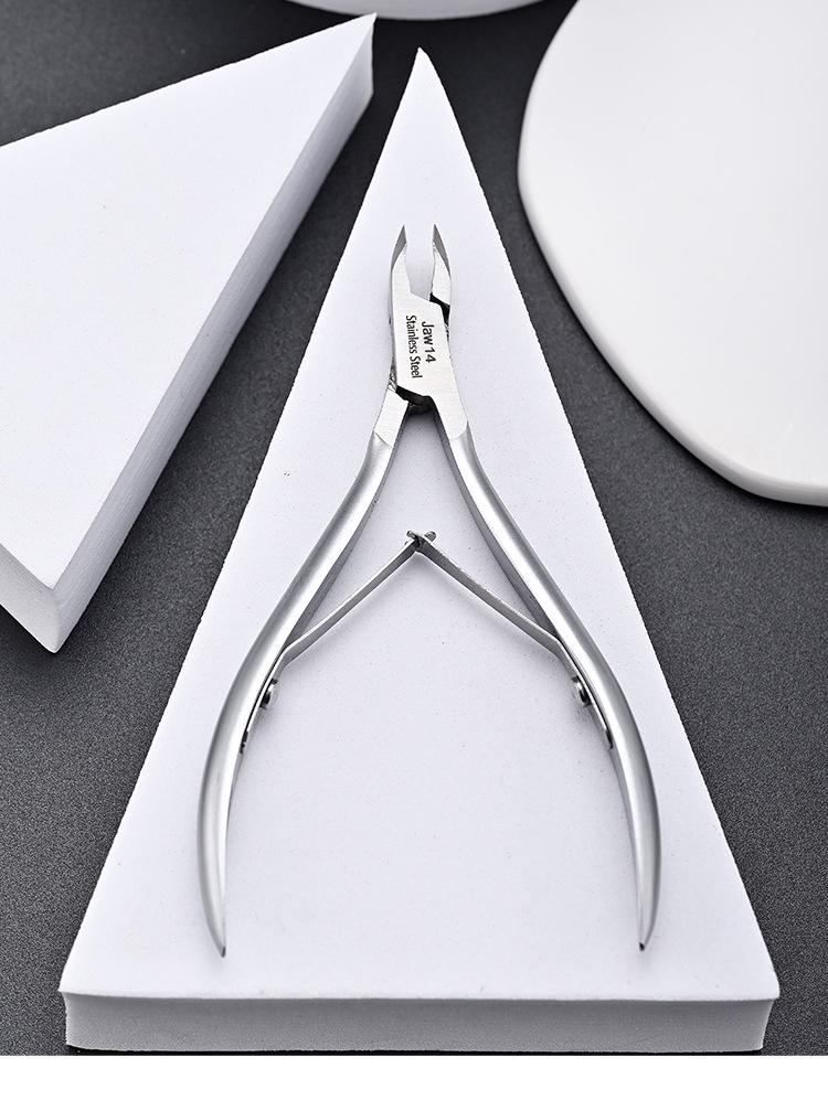 Easy Cut D07-14 Dead Skin Pliers: Stainless Steel Nail Scissors and Beginner-Friendly Sharp Nail Art Tools Set