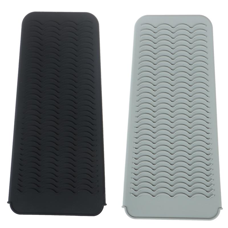 Curling Iron Hair Straightener Non-Slip Flat Iron Silicone Heat Resistant Mat
