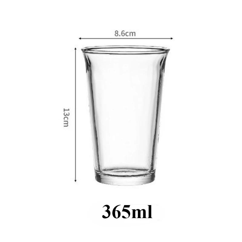 1pc 350ml Transparent Heat Resistant Glass Cup Home Drink Juice Milk Cup for Restaurant Party Drinkware Gift Drinking Glasses