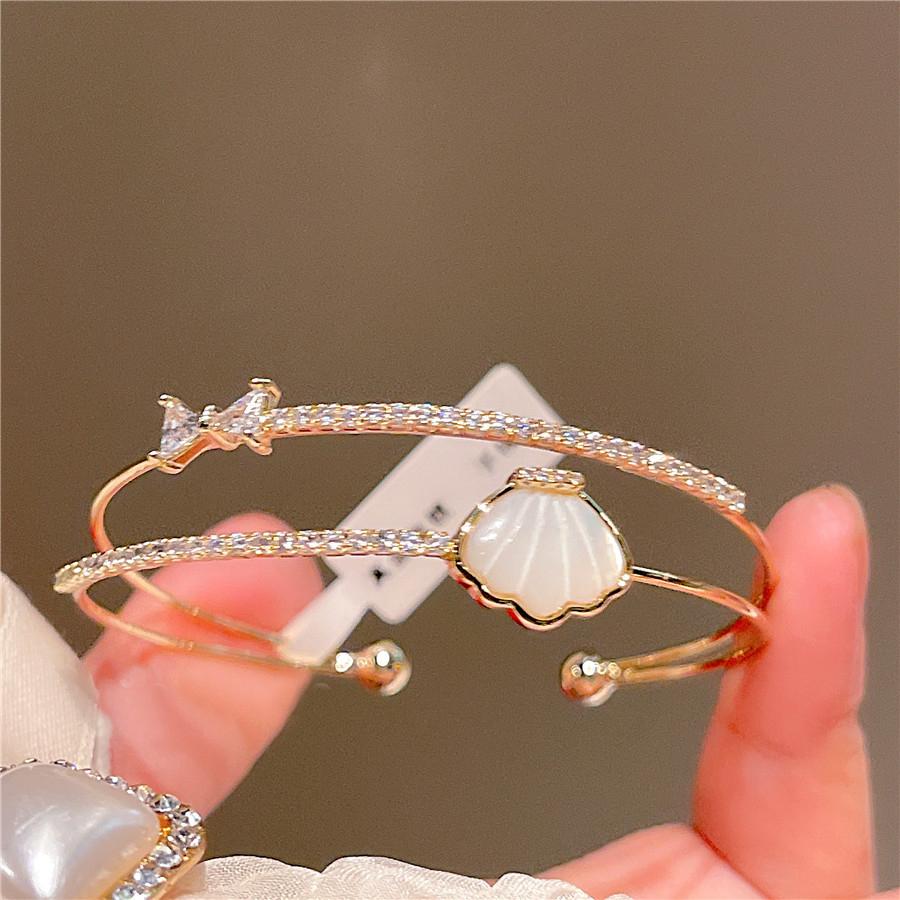 925 Silve Blue Dropwise Glaze Ring for Women Girl Gift Zircon Butterfly Sweet Romantic Jewelry