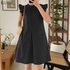 ZANZEA Women Casual Stand Collar Summer Sleeveless Dress