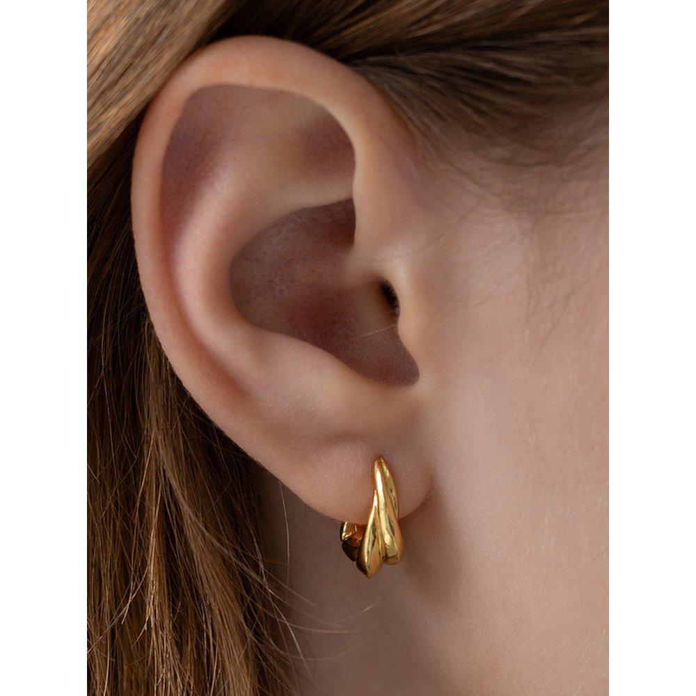 Mystic Twist Hoop Earrings Ec3127 (M/L)