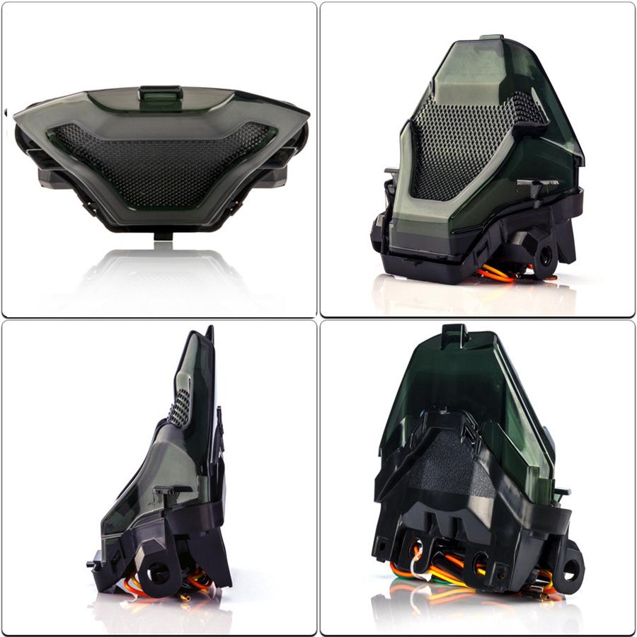 Motorcycle Brake Tail Light LED Flowing Turn Signals For Yamaha YZF R3 R25 Y15ZR