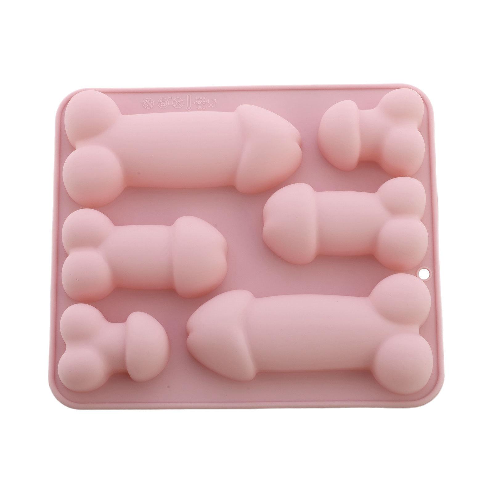 

Reusable Silicone Mold Set: Male Organ Shape for Baking Chocolate, Cookies & Ice Popsicle – Easy Release & Dishwasher Safe One Size