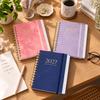 Strap Closure Annual Planner Book Spiral Binding Schedule Notebook  Journaling