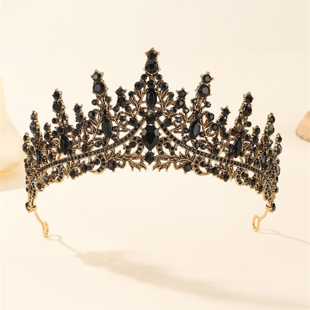 

Crown Tiara Bride High End Princess Crown Color Crystal Queen Tiara Crown Baroque Wedding Dress Headband