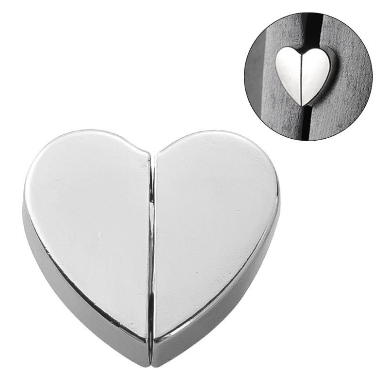 10Pcs Alloy Heart Curtain Clip Magnetic Closures Systems Eliminate Light Leaks Maintain Privacy Home Decoration