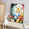 Disney themed Alice in Wonderland diamond painting kit handmade diy home decoration for beginners and craft lovers