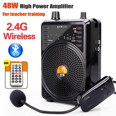 48W Wired/Wireless Microphone Bluetooth Speaker Teacher's Classroom Amplifier Speaker Tour Guide's Amplifier TF Card USB