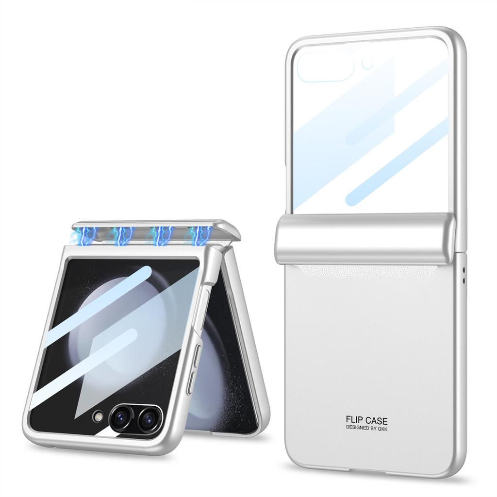 Applicable to Samsung Zflip1 mobile phone case magnetic hinge case film integrated large window flip1 anti-drop protective case