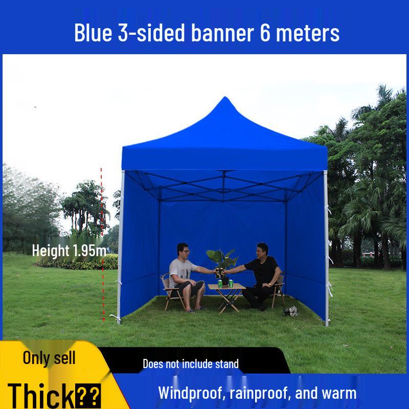 Transparent Tent Side Panel: Windproof & Waterproof Outdoor Canopy Enclosure with Thick Fabric and Durable Edging
