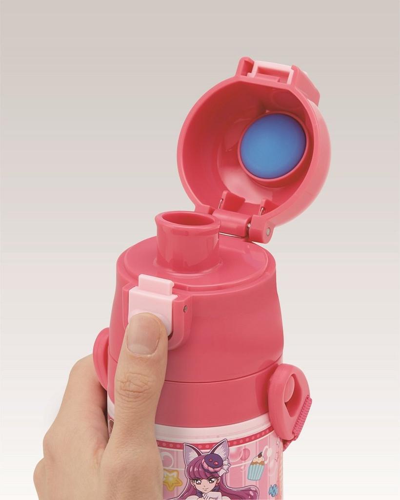 Skater Stainless Steel Water KiraKira Precure SDC4 Bottle, 470ml, (Direct Drink)
