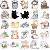 50 Cartoon Animal Stickers for DIY Phone Cases and Laptops