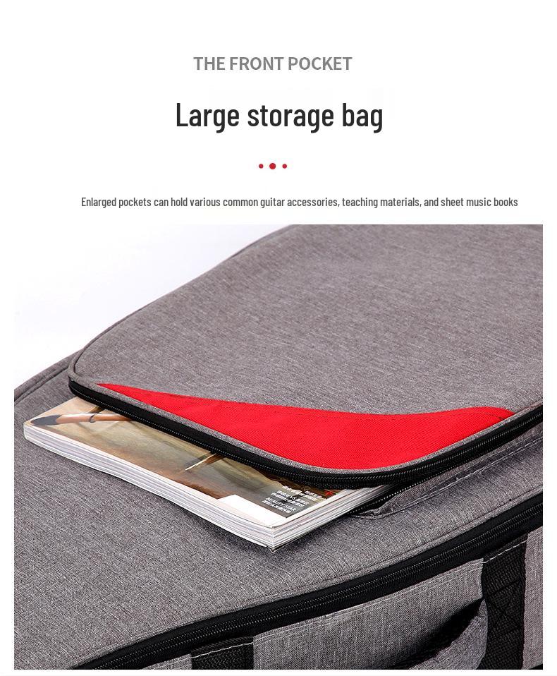 40/41-Inch Thick Padded Acoustic Guitar Backpack with Double Shoulder Straps