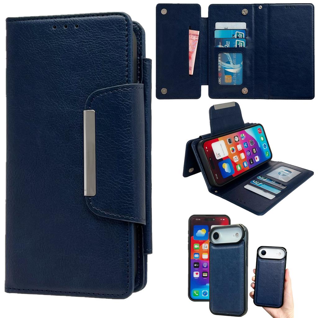 For iPhone Air Case Detachable 2 in 1 Magnetic Closure PU Leather Wallet Phone Case