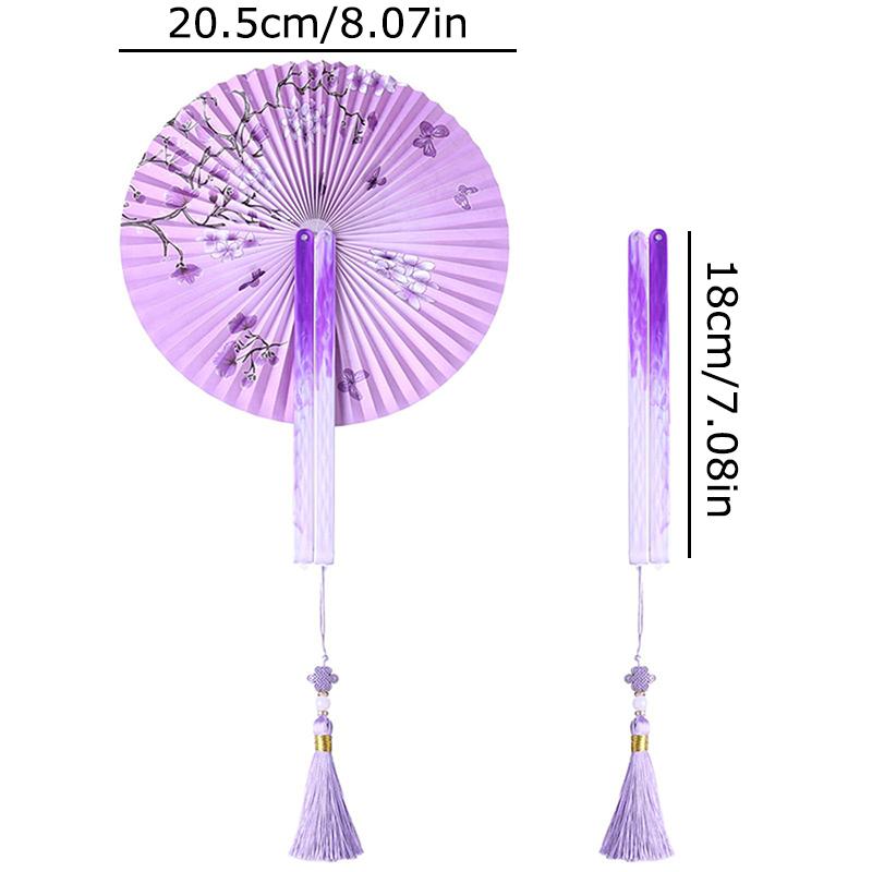 1 ks Magnetický skládací vějíř Přenosný s třásněmi Klasický ruční vějíř Venkovní Papírový Čínský K dispozici více možností