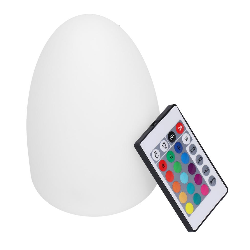 LED Night Light Egg Shaped RGBW Remote Control 16Color Table Lamp for Indoor Home Bar KTV Dining Table