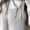 2025 Trendy Silk Scarf Necklace for Women: Unique Design, Stylish Snood Sweater Chain Accessory