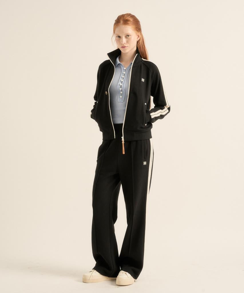 Satur Lawton All Day Track Zip-Up Jacket Caviar Black